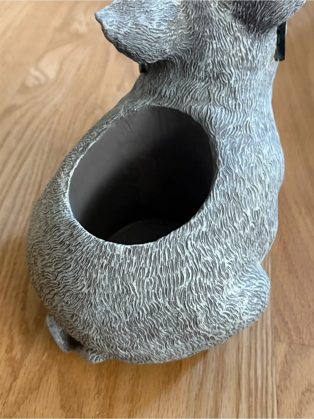Whimsical Gray Pig Planter with Black Glasses Accent Roman’s Pudgy Pals